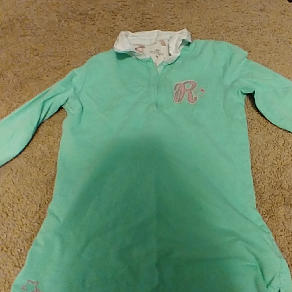 Long sleve mint top